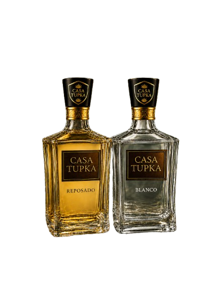 Casa Tupka Reposado and Blanco Tequila Bottles