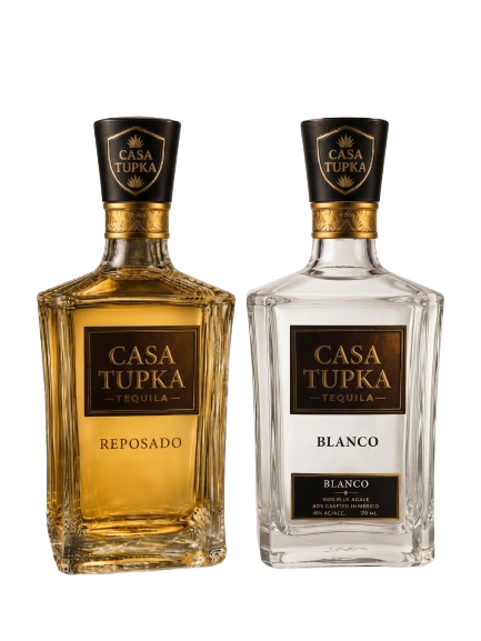 Casa Tupka Reposado and Blanco Tequila Bottles